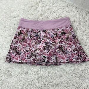 Lululemon Play Off The Pleats Skirt *13" Blossom Spritz Multi / Pink Chalk